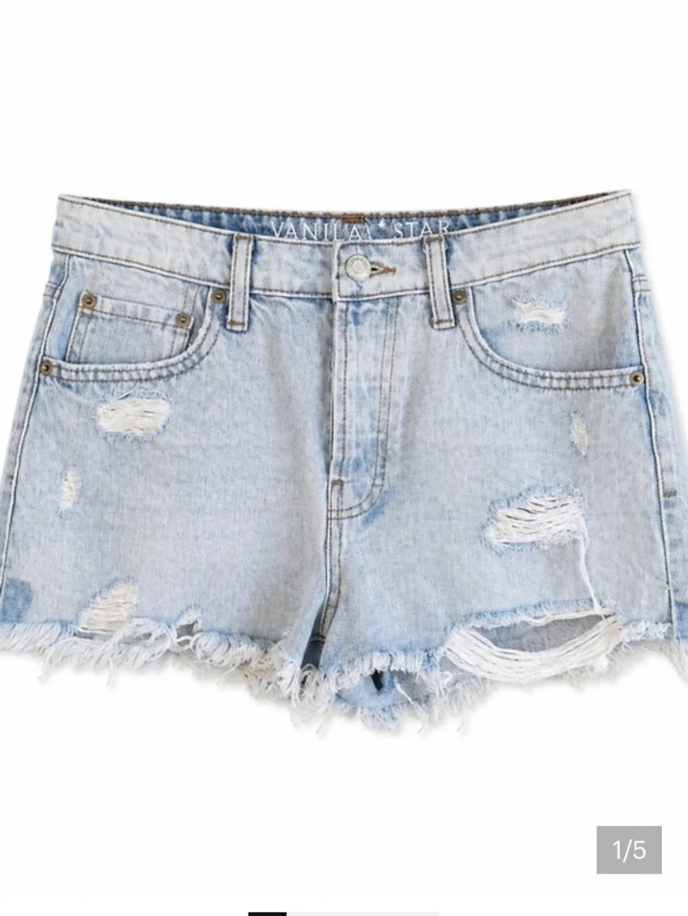 •Vanilla Star Vintage High Rise Destroyed Shorts